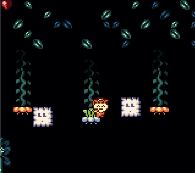 Ruby and Rusty Save the Crows for Gameboy Color Screenshot: The dark forest