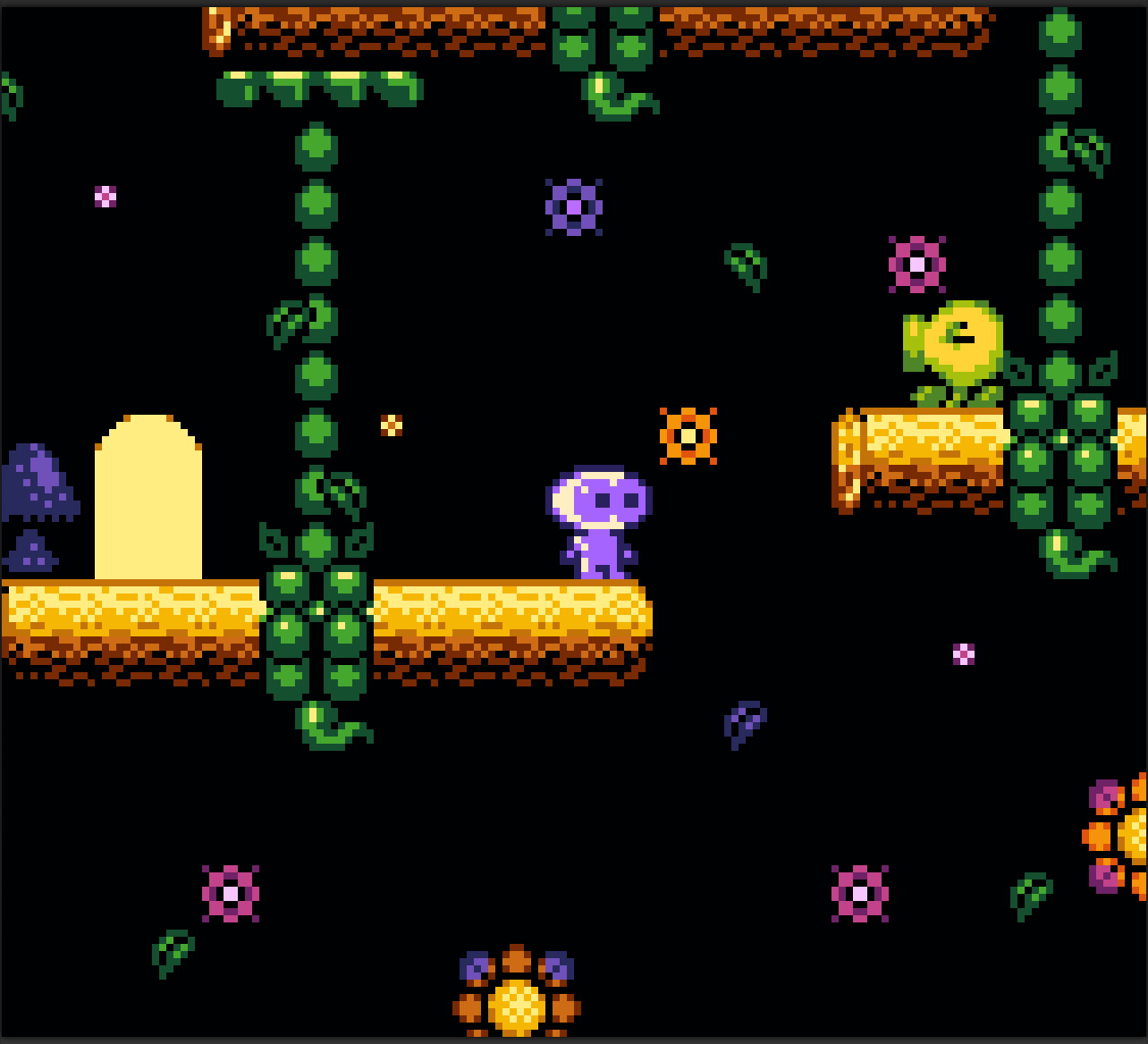 Dealing with a shoot plant from Wink and the Broken Robot for Gameboy Color